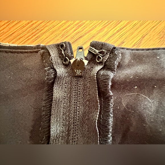 Tadashi Too Black Dress Off The Shoulders With Beadery Knee Length Size 2X - Picture 11 of 12